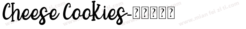 Cheese Cookies字体转换